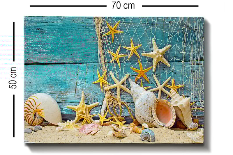 Dekorativ Canvasbilde 50x70 cm - Flerfarget - Innredning - Bilder & kunst - Lerretsbilder