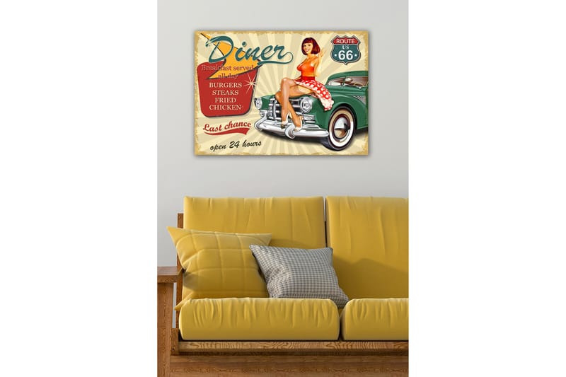 Dekorativ Canvasbilde 50x70 cm - Flerfarget - Innredning - Bilder & kunst - Lerretsbilder