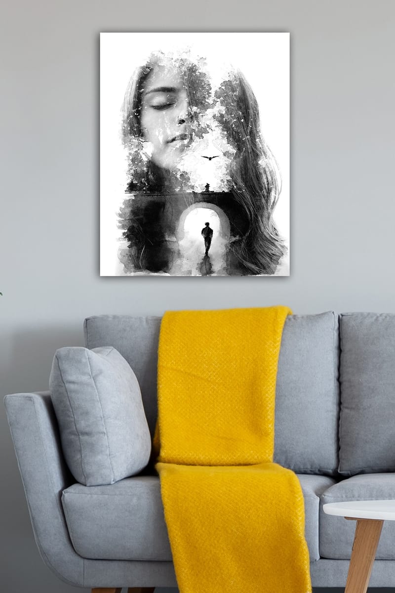 Dekorativ Canvasbilde 50x70 cm - Flerfarget - Innredning - Bilder & kunst - Lerretsbilder