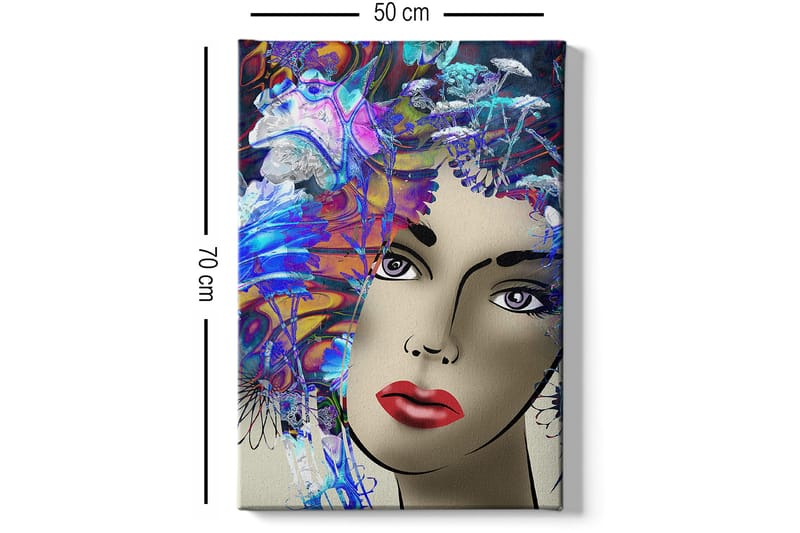 Dekorativ Canvasbilde 50x70 cm - Flerfarget - Innredning - Bilder & kunst - Lerretsbilder