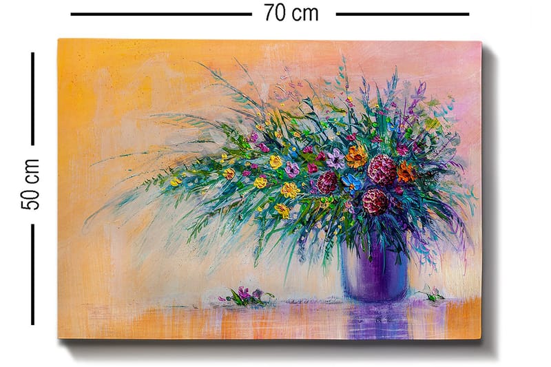 Dekorativ Canvasbilde 50x70 cm - Flerfarget - Innredning - Bilder & kunst - Lerretsbilder