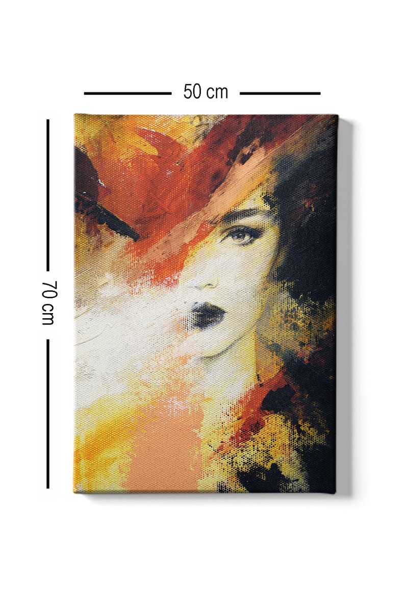 Dekorativ Canvasbilde 50x70 cm - Flerfarget - Innredning - Bilder & kunst - Lerretsbilder