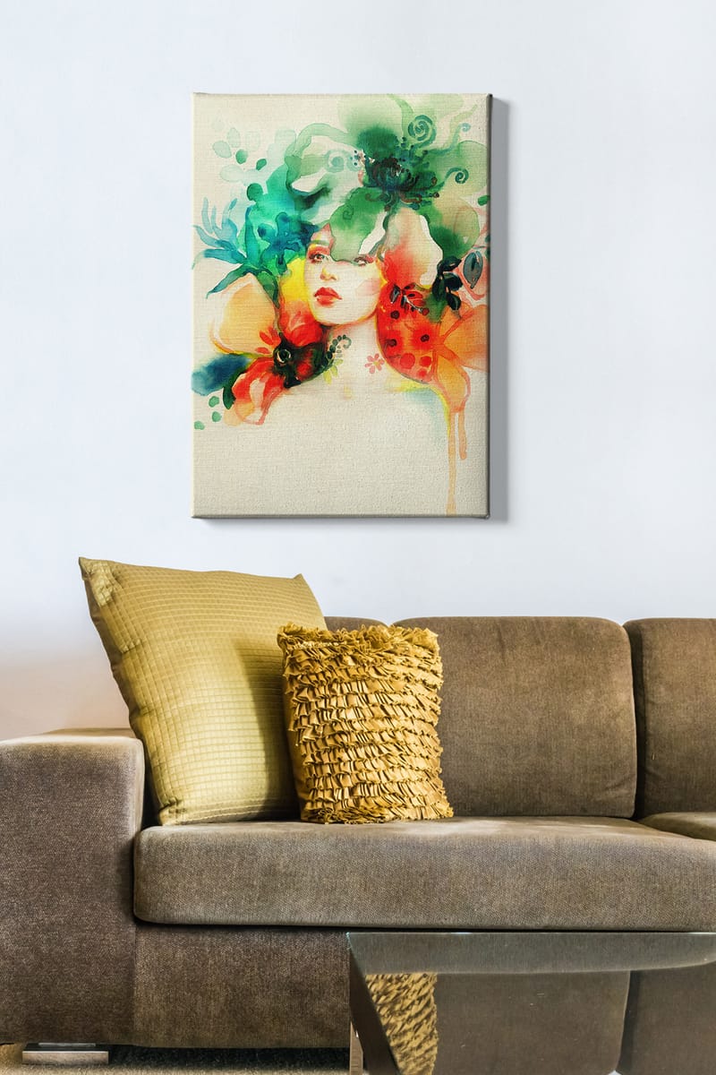 Dekorativ Canvasbilde 50x70 cm - Flerfarget - Innredning - Bilder & kunst - Lerretsbilder