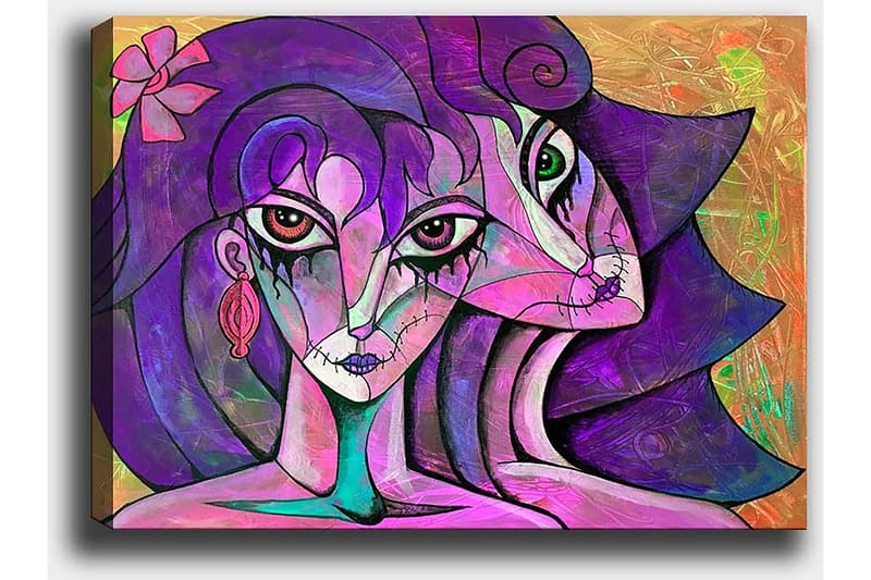 Dekorativ Canvasbilde 50x70 cm - Flerfarget - Innredning - Bilder & kunst - Lerretsbilder