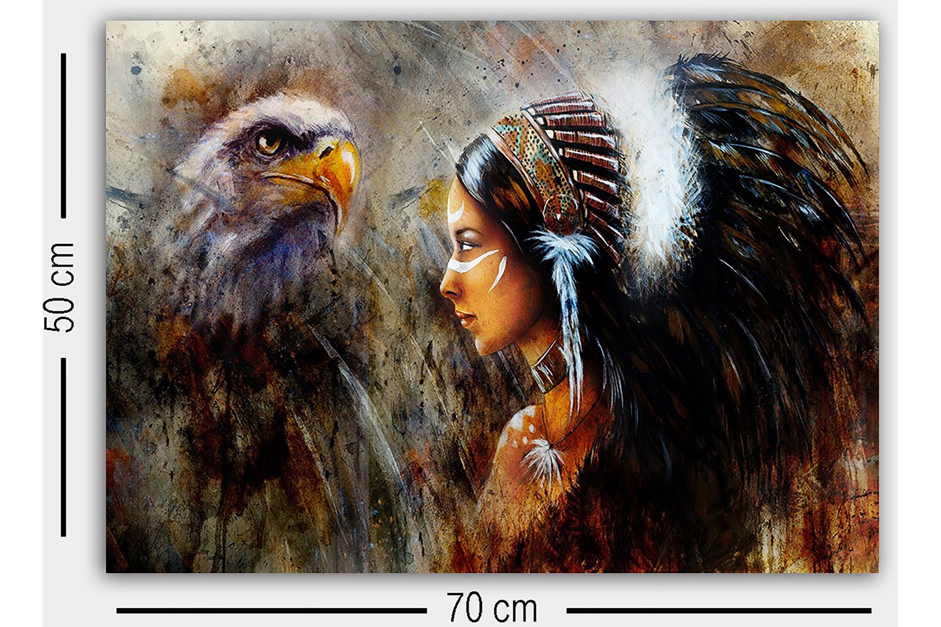 Dekorativ Canvasbilde 50x70 cm - Flerfarget - Innredning - Bilder & kunst - Lerretsbilder