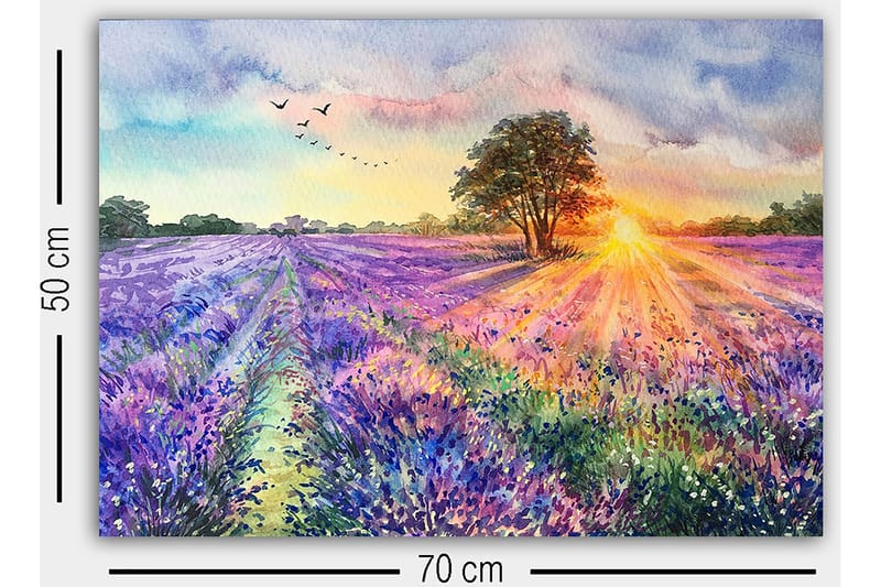Dekorativ Canvasbilde 50x70 cm - Flerfarget - Innredning - Bilder & kunst - Lerretsbilder