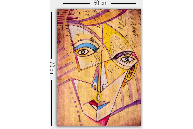 Dekorativ Canvasbilde 50x70 cm - Flerfarget - Innredning - Bilder & kunst - Lerretsbilder