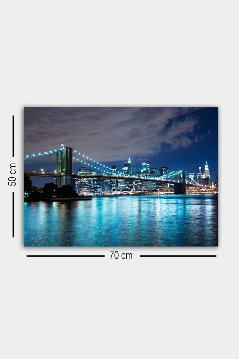 Dekorativ Canvasbilde 50x70 cm - Flerfarget - Innredning - Bilder & kunst - Lerretsbilder