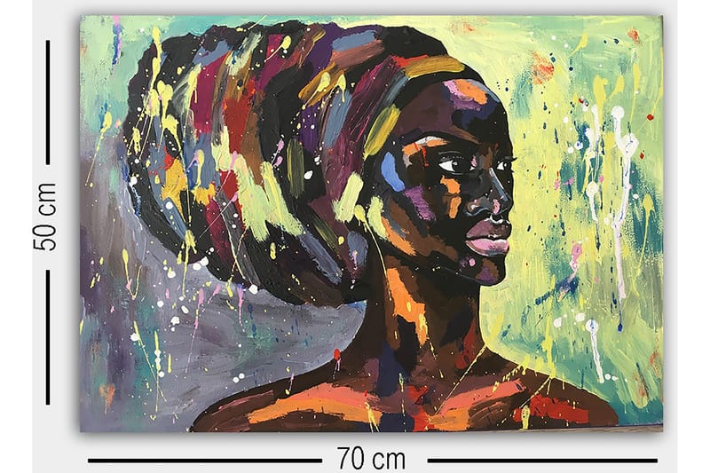 Dekorativ Canvasbilde 50x70 cm - Flerfarget - Innredning - Bilder & kunst - Lerretsbilder