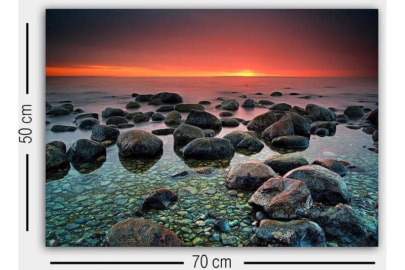 Dekorativ Canvasbilde 50x70 cm - Flerfarget - Innredning - Bilder & kunst - Lerretsbilder