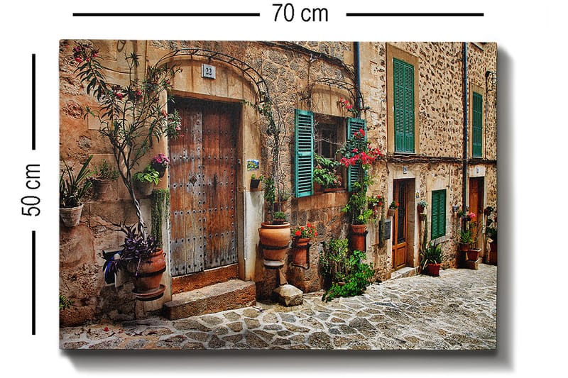 Dekorativ Canvasbilde 50x70 cm - Flerfarget - Innredning - Bilder & kunst - Lerretsbilder