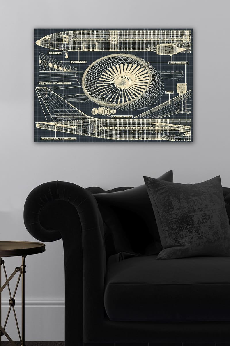 Dekorativ Canvasbilde 50x70 cm - Flerfarget - Innredning - Bilder & kunst - Lerretsbilder
