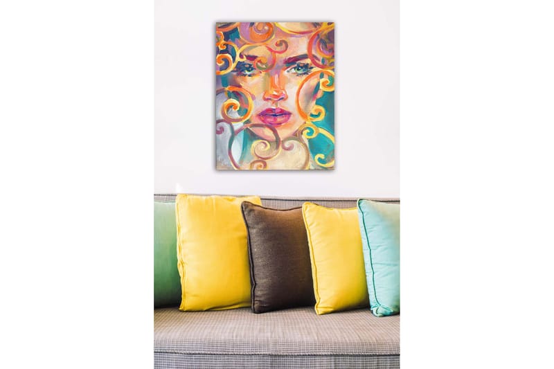 Dekorativ Canvasbilde 50x70 cm - Flerfarget - Innredning - Bilder & kunst - Lerretsbilder