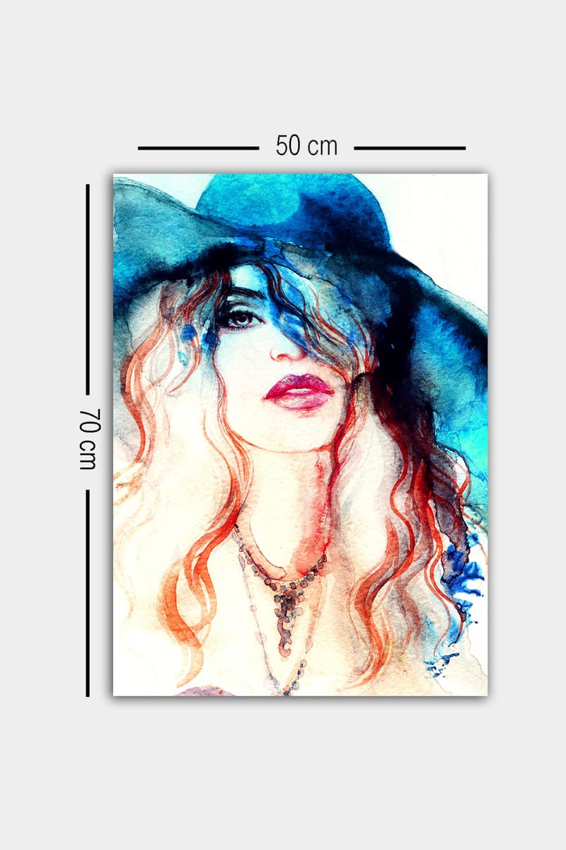 Dekorativ Canvasbilde 50x70 cm - Flerfarget - Innredning - Bilder & kunst - Lerretsbilder