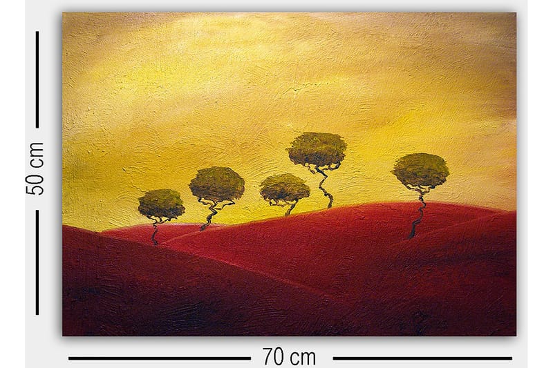 Dekorativ Canvasbilde 50x70 cm - Flerfarget - Innredning - Bilder & kunst - Lerretsbilder