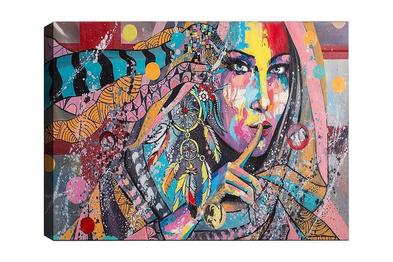 Dekorativ Canvasbilde 50x70 cm - Flerfarget - Innredning - Bilder & kunst - Lerretsbilder