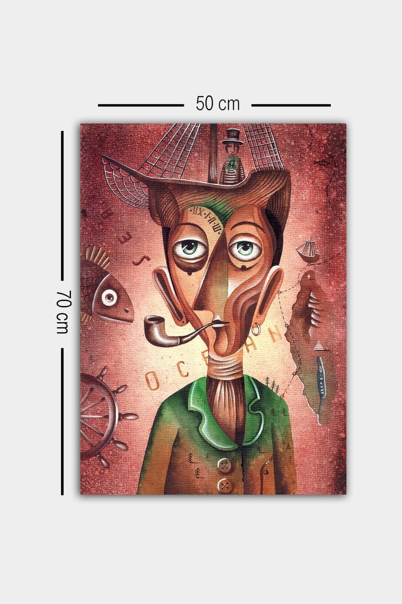Dekorativ Canvasbilde 50x70 cm - Flerfarget - Innredning - Bilder & kunst - Lerretsbilder