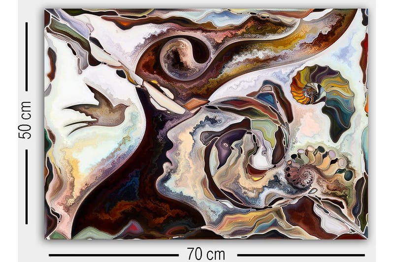 Dekorativ Canvasbilde 50x70 cm - Flerfarget - Innredning - Bilder & kunst - Lerretsbilder