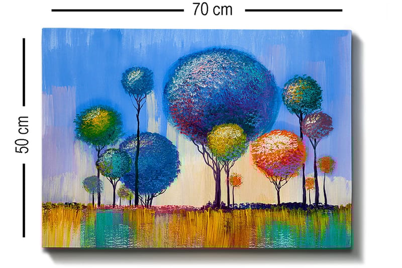 Dekorativ Canvasbilde 50x70 cm - Flerfarget - Innredning - Bilder & kunst - Lerretsbilder