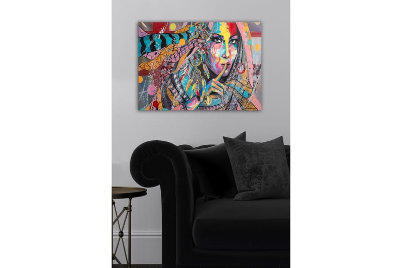 Dekorativ Canvasbilde 50x70 cm - Flerfarget - Innredning - Bilder & kunst - Lerretsbilder