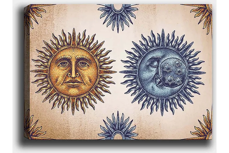 Dekorativ Canvasbilde 50x70 cm - Flerfarget - Innredning - Bilder & kunst - Lerretsbilder