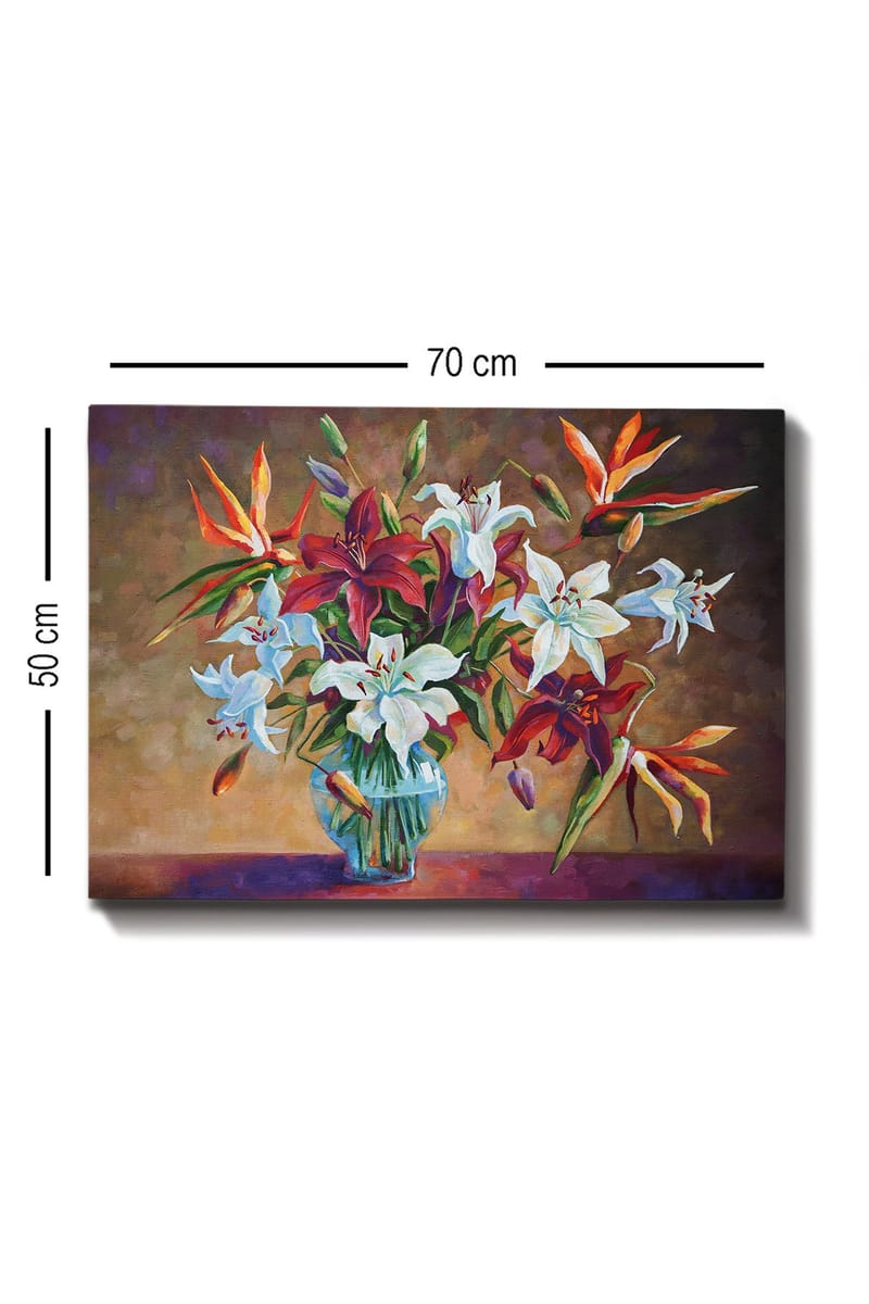 Dekorativ Canvasbilde 50x70 cm - Flerfarget - Innredning - Bilder & kunst - Lerretsbilder