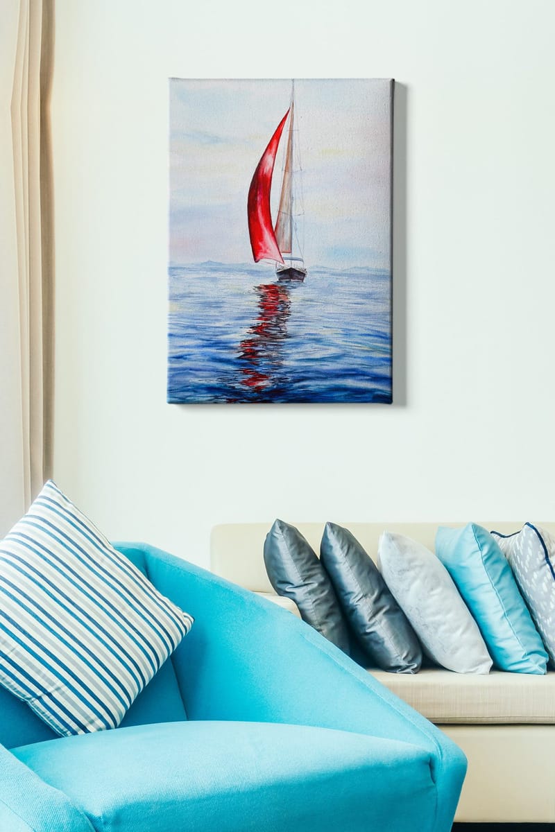 Dekorativ Canvasbilde 50x70 cm - Flerfarget - Innredning - Bilder & kunst - Lerretsbilder