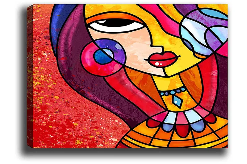 Dekorativ Canvasbilde 50x70 cm - Flerfarget - Innredning - Bilder & kunst - Lerretsbilder