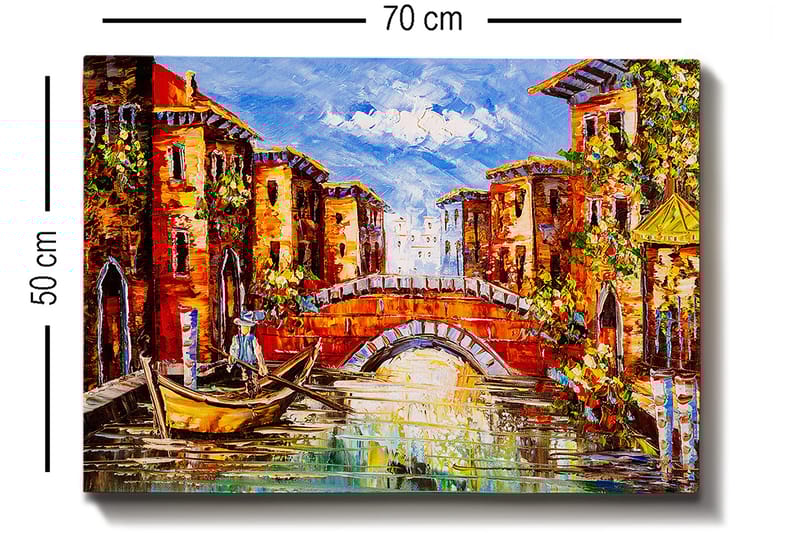 Dekorativ Canvasbilde 50x70 cm - Flerfarget - Innredning - Bilder & kunst - Lerretsbilder