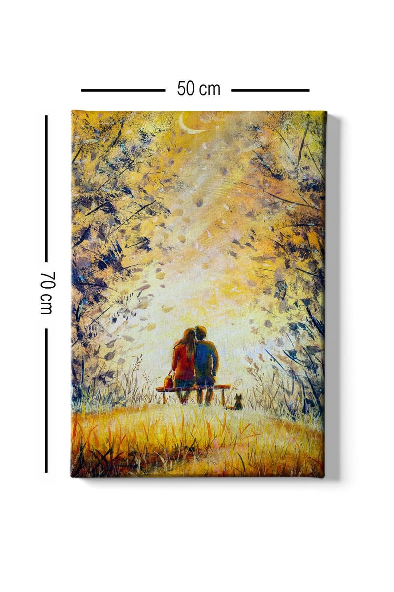 Dekorativ Canvasbilde 50x70 cm - Flerfarget - Innredning - Bilder & kunst - Lerretsbilder