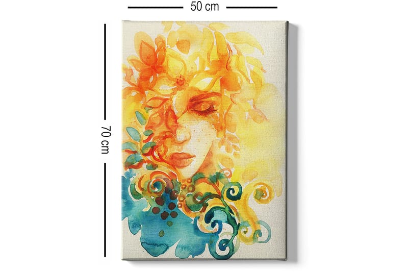Dekorativ Canvasbilde 50x70 cm - Flerfarget - Innredning - Bilder & kunst - Lerretsbilder