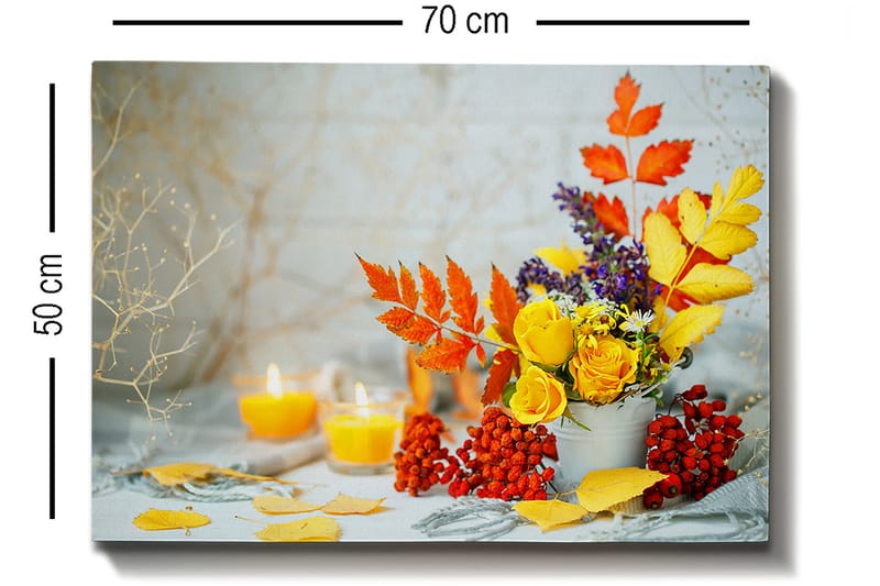 Dekorativ Canvasbilde 50x70 cm - Flerfarget - Innredning - Bilder & kunst - Lerretsbilder