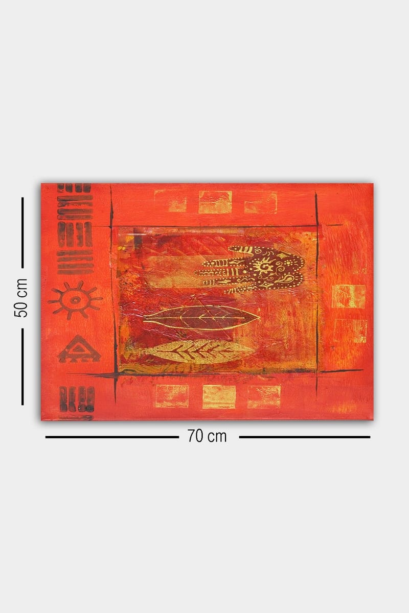 Dekorativ Canvasbilde 50x70 cm - Flerfarget - Innredning - Bilder & kunst - Lerretsbilder