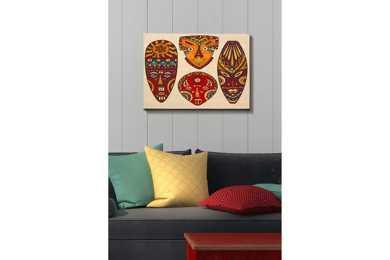 Dekorativ Canvasbilde 50x70 cm - Flerfarget - Innredning - Bilder & kunst - Lerretsbilder