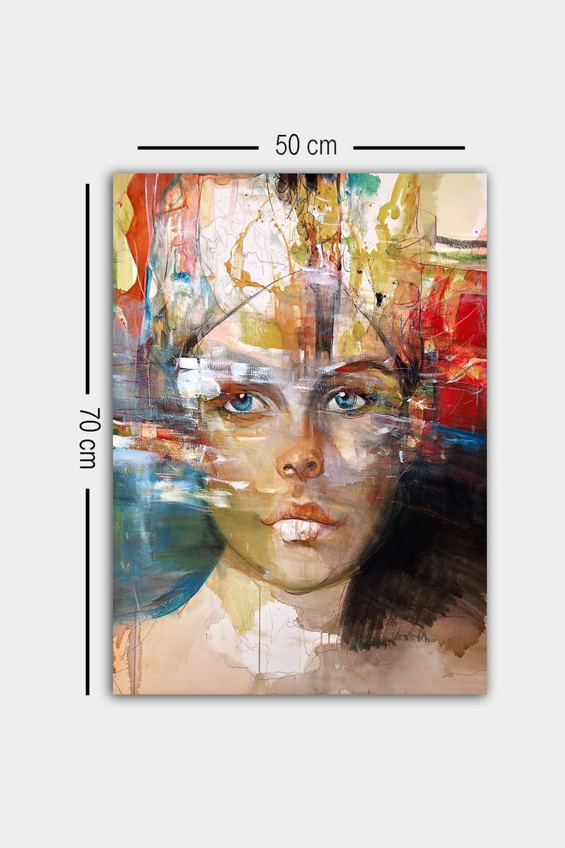 Dekorativ Canvasbilde 50x70 cm - Flerfarget - Innredning - Bilder & kunst - Lerretsbilder