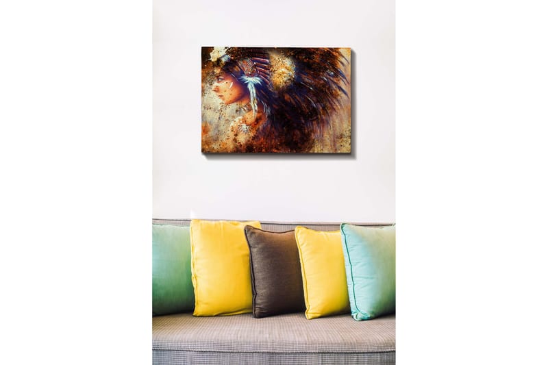 Dekorativ Canvasbilde 50x70 cm - Flerfarget - Innredning - Bilder & kunst - Lerretsbilder