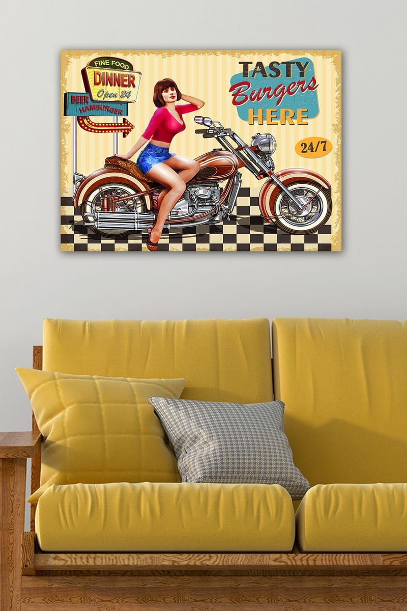 Dekorativ Canvasbilde 50x70 cm - Flerfarget - Innredning - Bilder & kunst - Lerretsbilder