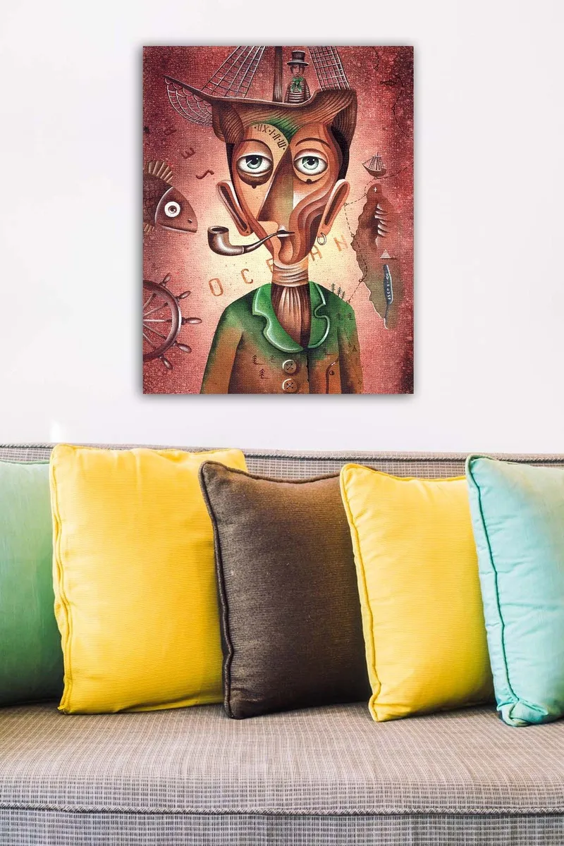 Dekorativ Canvasbilde 50x70 cm - Flerfarget - Innredning - Bilder & kunst - Lerretsbilder