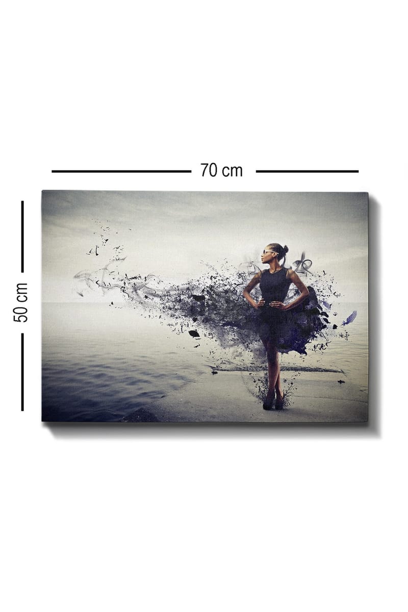 Dekorativ Canvasbilde 50x70 cm - Flerfarget - Innredning - Bilder & kunst - Lerretsbilder