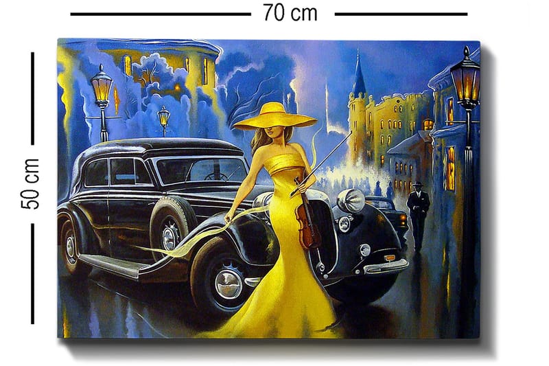 Dekorativ Canvasbilde 50x70 cm - Flerfarget - Innredning - Bilder & kunst - Lerretsbilder