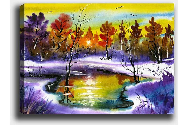 Dekorativ Canvasbilde 50x70 cm - Flerfarget - Innredning - Bilder & kunst - Lerretsbilder