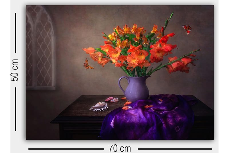 Dekorativ Canvasbilde 50x70 cm - Flerfarget - Innredning - Bilder & kunst - Lerretsbilder