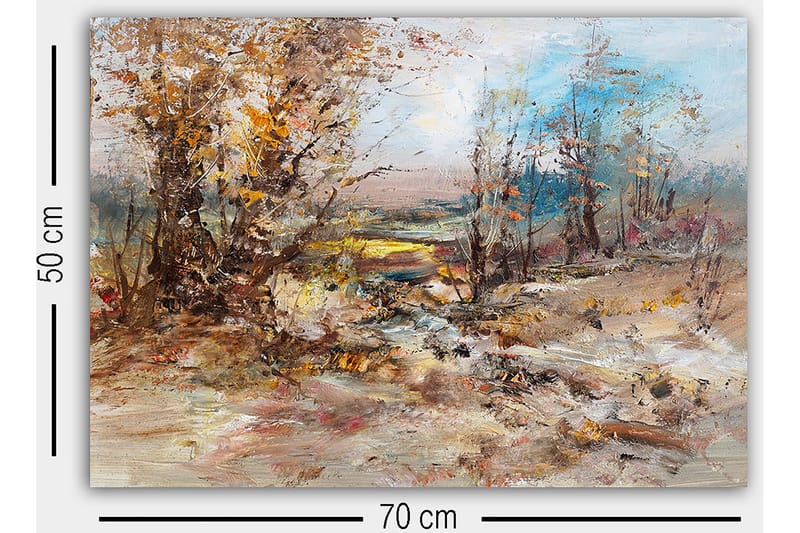 Dekorativ Canvasbilde 50x70 cm - Flerfarget - Innredning - Bilder & kunst - Lerretsbilder