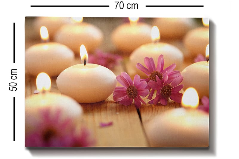 Dekorativ Canvasbilde 50x70 cm - Flerfarget - Innredning - Bilder & kunst - Lerretsbilder