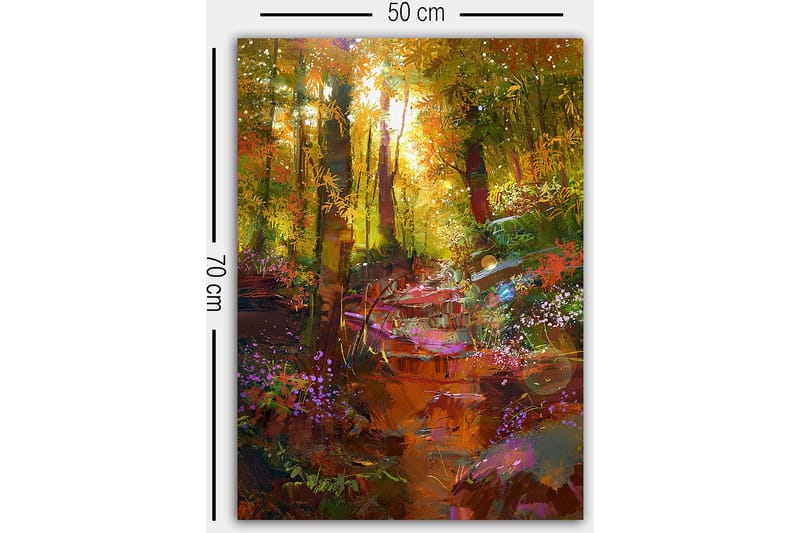 Dekorativ Canvasbilde 50x70 cm - Flerfarget - Innredning - Bilder & kunst - Lerretsbilder