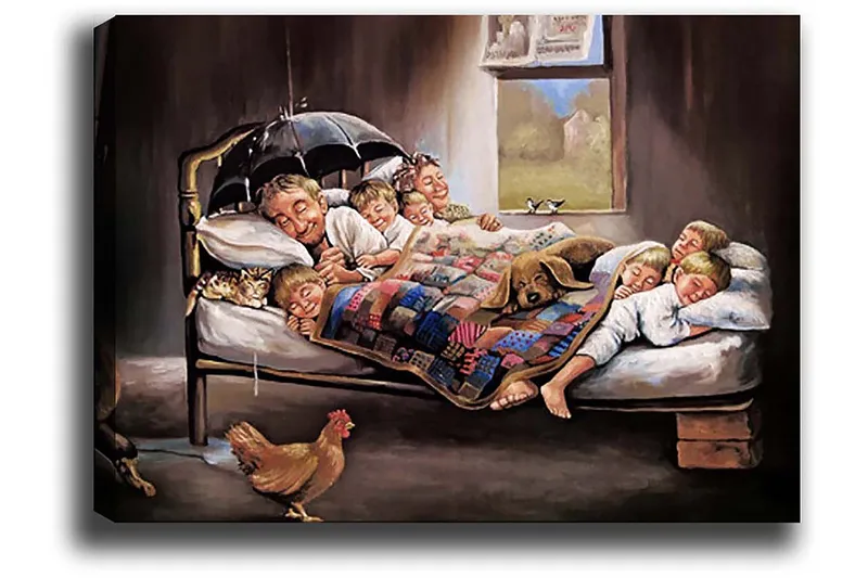 Dekorativ Canvasbilde 50x70 cm - Flerfarget - Innredning - Bilder & kunst - Lerretsbilder