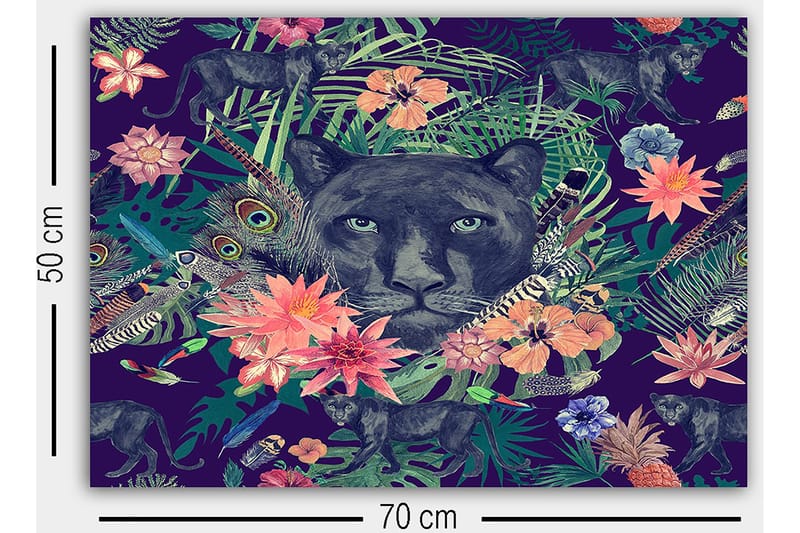 Dekorativ Canvasbilde 50x70 cm - Flerfarget - Innredning - Bilder & kunst - Lerretsbilder