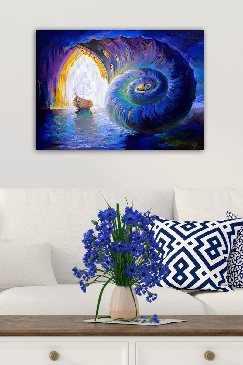 Dekorativ Canvasbilde 50x70 cm - Flerfarget - Innredning - Bilder & kunst - Lerretsbilder