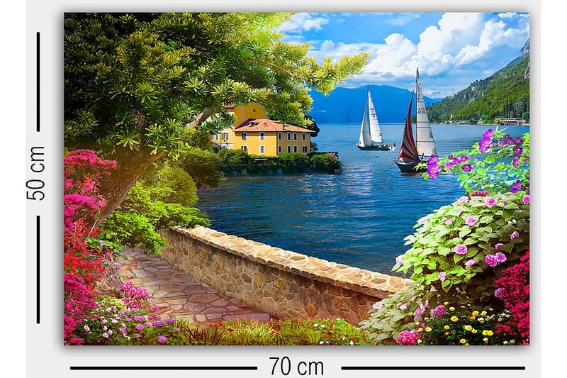 Dekorativ Canvasbilde 50x70 cm - Flerfarget - Innredning - Bilder & kunst - Lerretsbilder