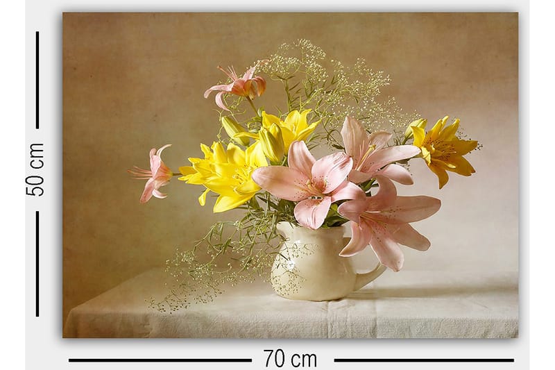 Dekorativ Canvasbilde 50x70 cm - Flerfarget - Innredning - Bilder & kunst - Lerretsbilder